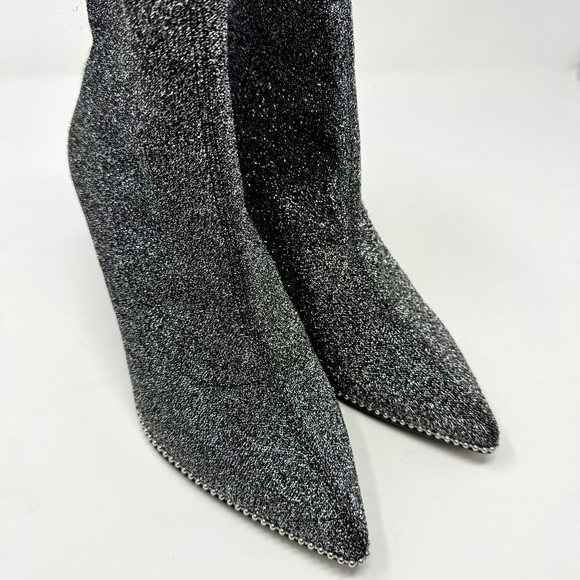 Coach Whitny Bootie Silver Metallic & Black - Picture 8 of 14